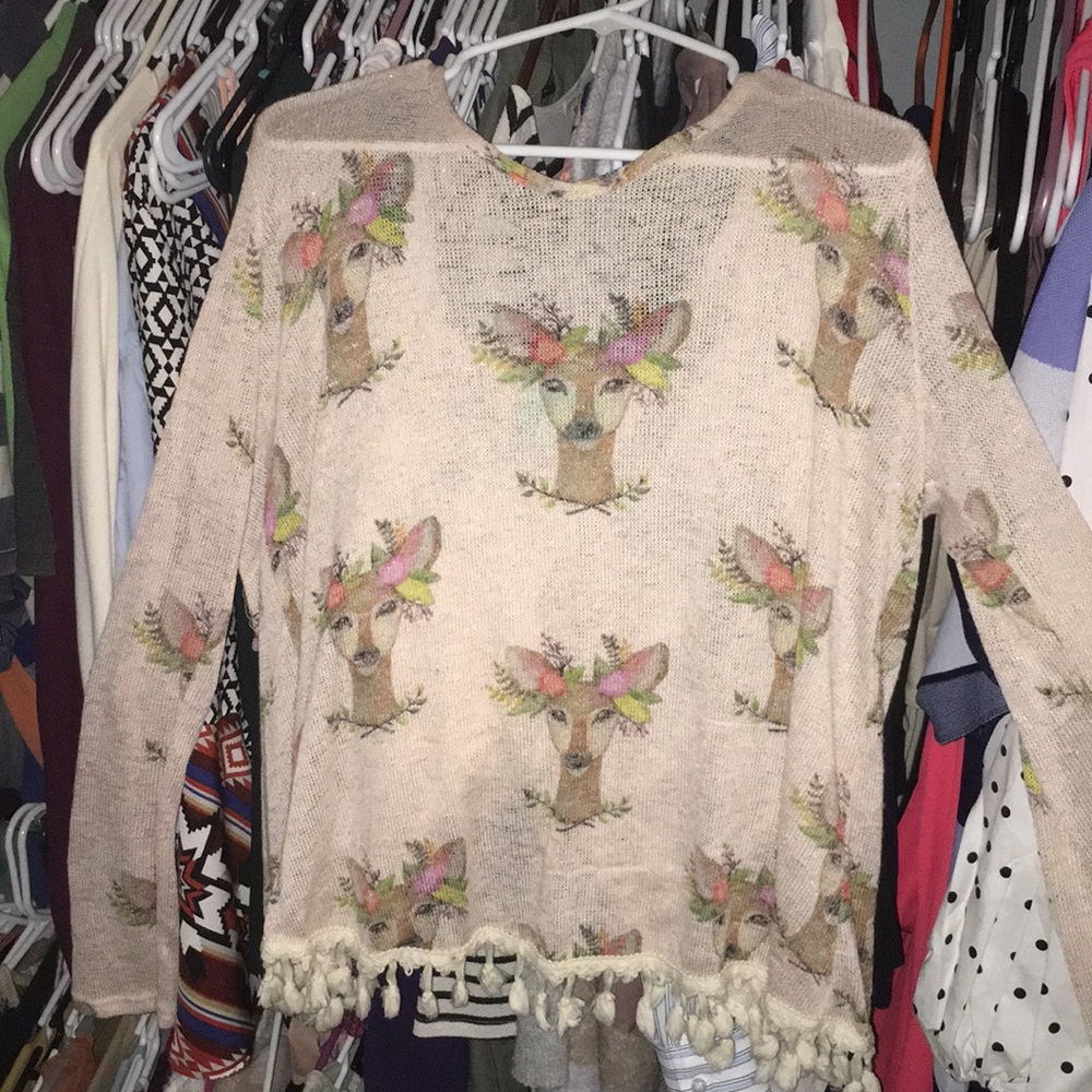Judith March deer print top